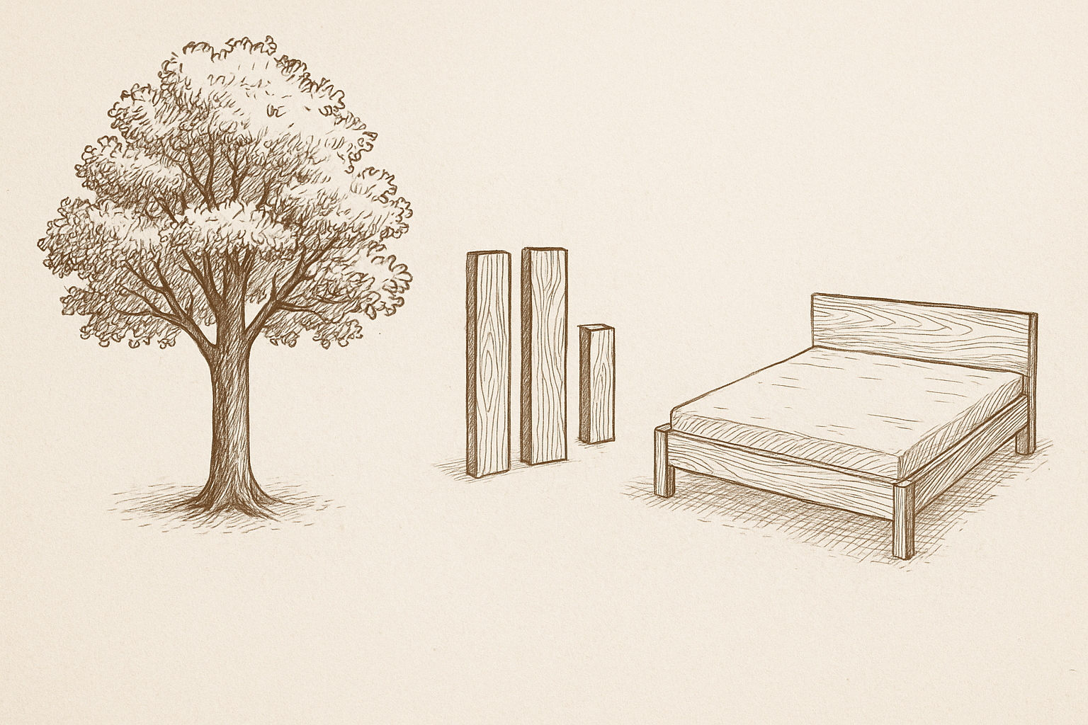 Wie entsteht eigentlich ein Vollholz-Bett?