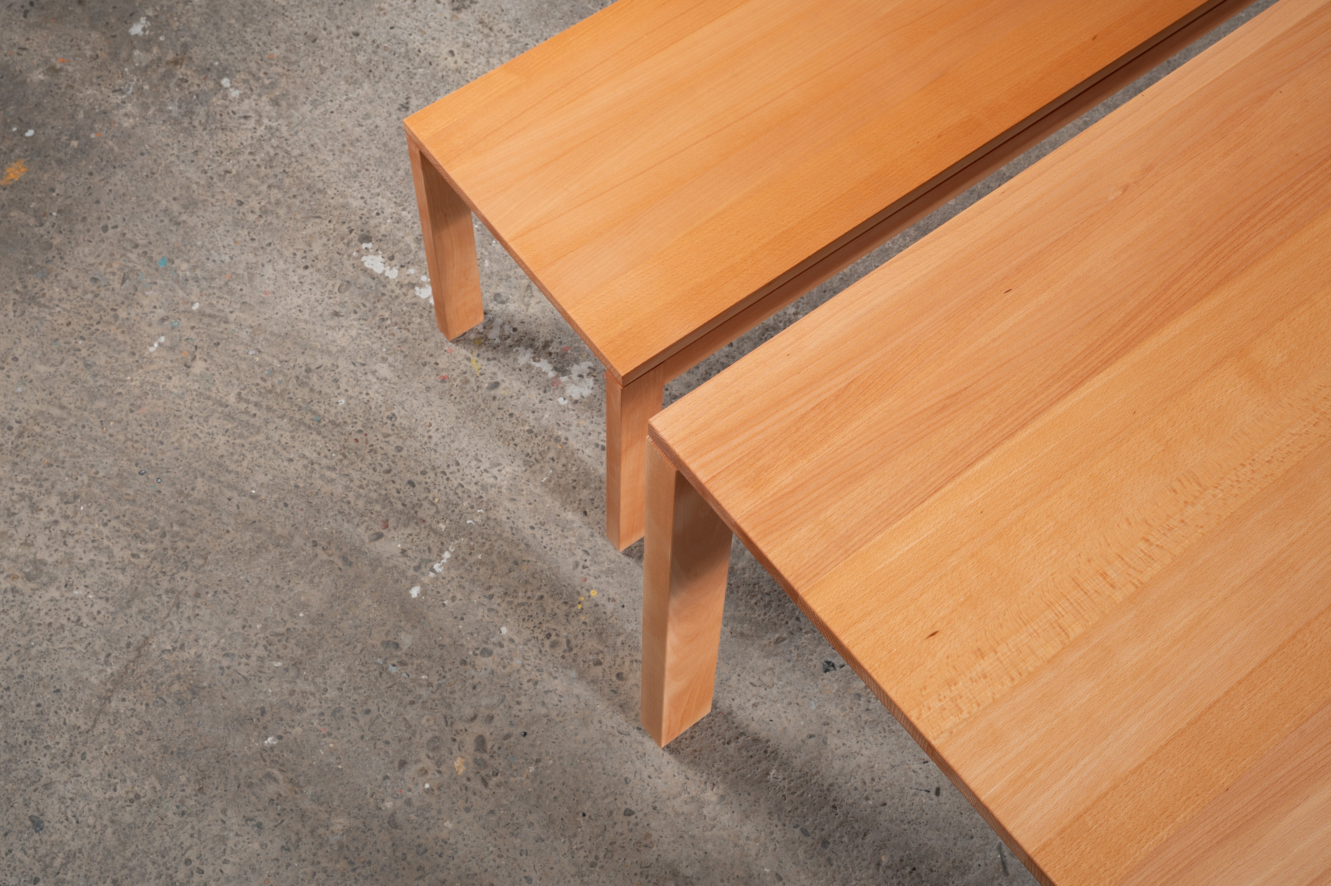 Vollholz Tisch und Bank-Kombination